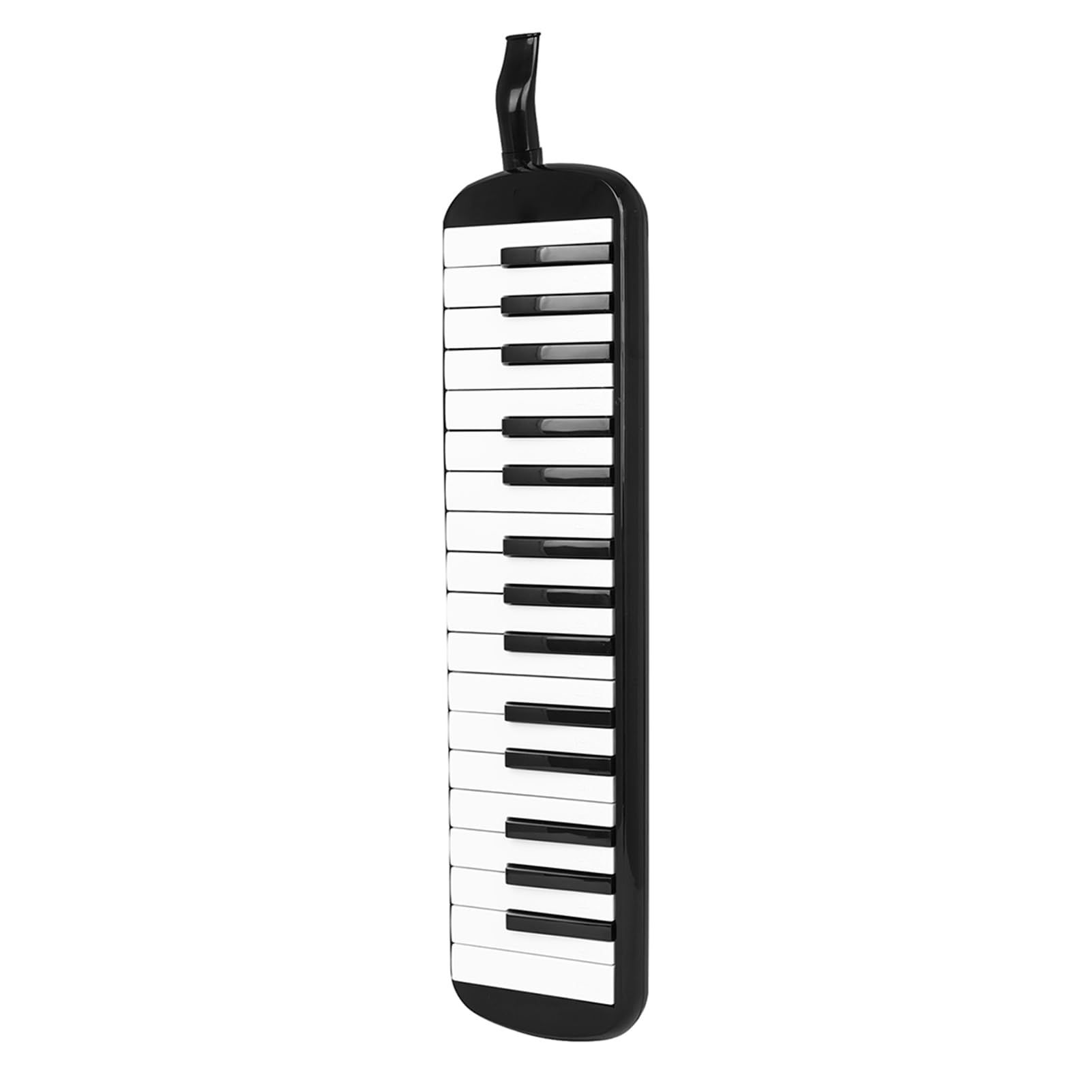 Cryfokt Strumento Melodica a 32 Tasti, Tastiera Soprano Melodica Air Piano con 2 Tubi, 2 Bocchini e Custodia Rigida in EVA, per Principianti e Musicisti Professionisti (BLACK)