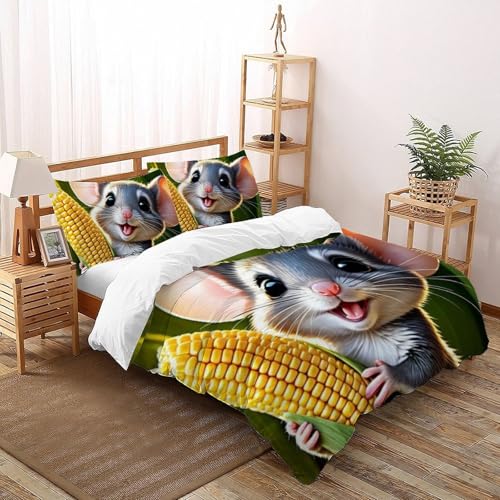 Housse de couette imprimé 3D Animaux Land Super King en microfibre - 2