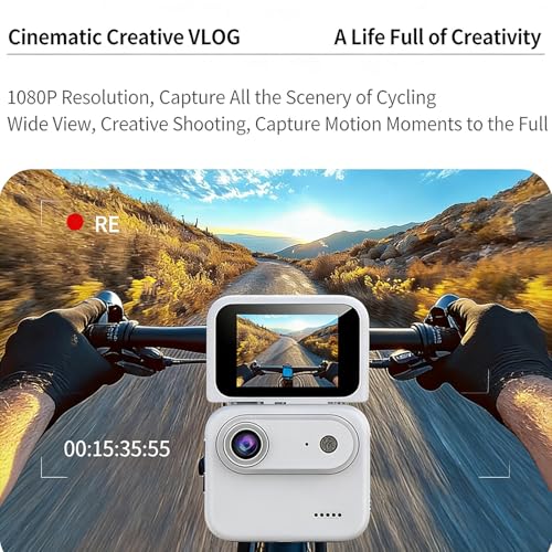 Aytdhfrn Multi-functional Flip Screen Action Camera 4k 360 miniatura 6