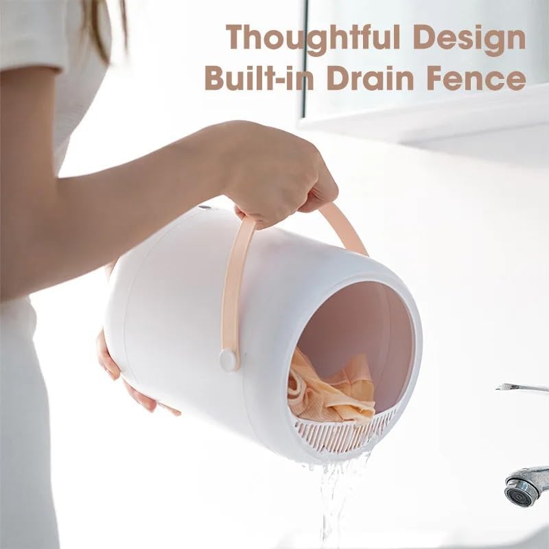 Miniatura 6 de Mini lavadora portátil inteligente para ropa interior, capacidad de 2.8 litros, para ropa de bebé, ropa pequeña  Ligera para apartamentos,