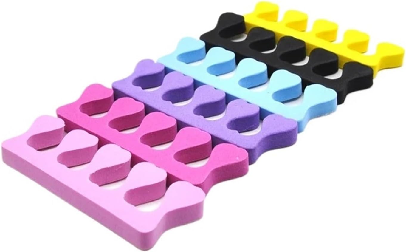 50pcs Professional Toe Separator Finger Foot Nail Tools Soft Foam Sponge Manicure Pedicure Nail Polish Anti Touch Gel(50pcs Pink)