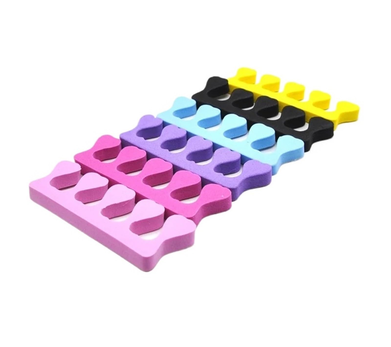 50 sztuk Profesjonalny Separator Palców Stóp Narzędzia Do Paznokci Miękka Gąbka Piankowa Manicure Pedicure Lakier Do Paznokci Żel Antydotykowy(50pcs Pink)