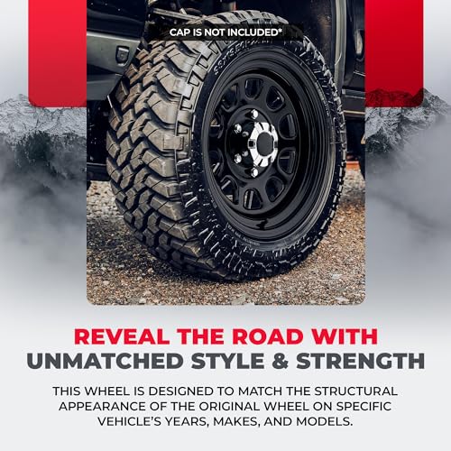 D-Window Series Gloss Black Wheel | Robust 16x8 Inch Steel Rim | Easy Install Steel Wheel with 6x5.5 (6x139.7) Bolt Pattern | Durable Automotive Wheel with 2100 lb Load Capacity | Caliso - Thumbnail 6