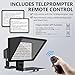 GEIMRSY 14-inch Camera Teleprompter with Adjustable Glass Frame with HD Glass, Compatible with iPad 14-inch or Smaller, Aluminium Construction