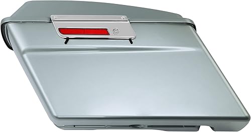 Miniatura 6 de TCT-MOTORPARTS Bolsas de sillín rígidas plateadas, para maletero, llaves WLatch para Harley Touring Road Glide Road King Street Glide Electra Glide