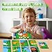 SpriteGru Jungle Animal Memory Game, 28 Chunky Cards Wild Animal Head Tail Matching Game 1-5 Players Memory Matching Game for Age