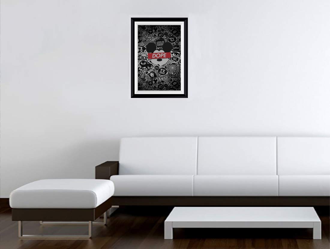 Gadgets Wrap Printed Portrait Photo Frame Style Decal Decor, Dope (15 X 11Inch, Multicolor)