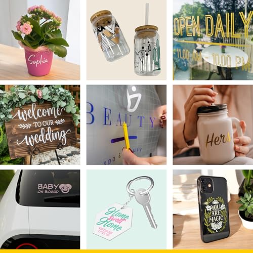 POLI-CRAFT Vinyl Klebefolie (PERMANENT) - selbstklebende Plotterfolie für DIY-Projekte, Mint matt, 30,5 cm x 183 cm