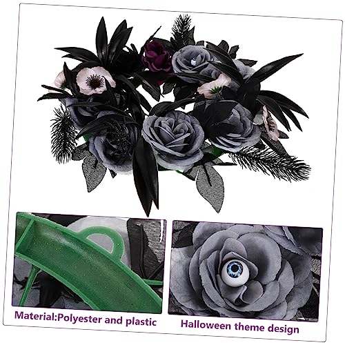 Atmosphère festive unique couronne d'Halloween suspendue réaliste