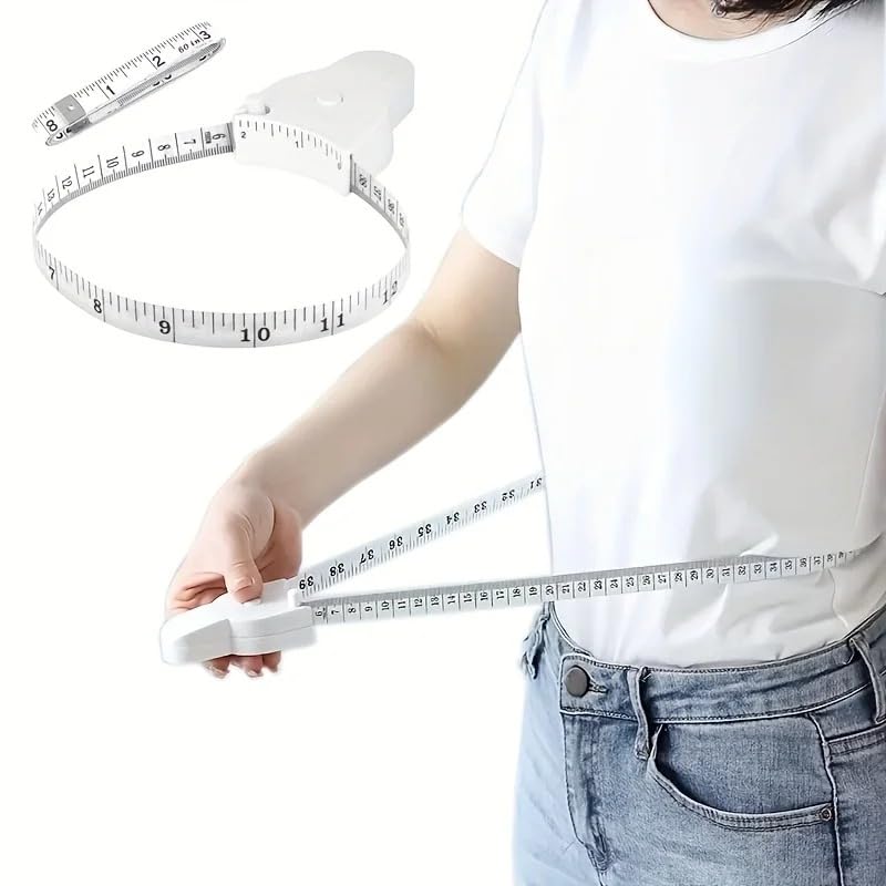 Automatic Telescopic Tape Measure Body Measuring Tape Sewing Ruler Tools Centimeter Tapes for Body Meter Measure White Tools