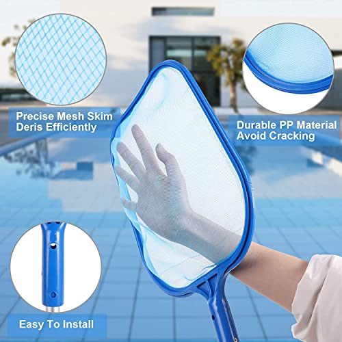 MEISHANG Pool Kescher Set,Kescher Teich Feinmaschig,Pool Tief Kescher,Poolreinigung für Schwimmbad – Bild 4