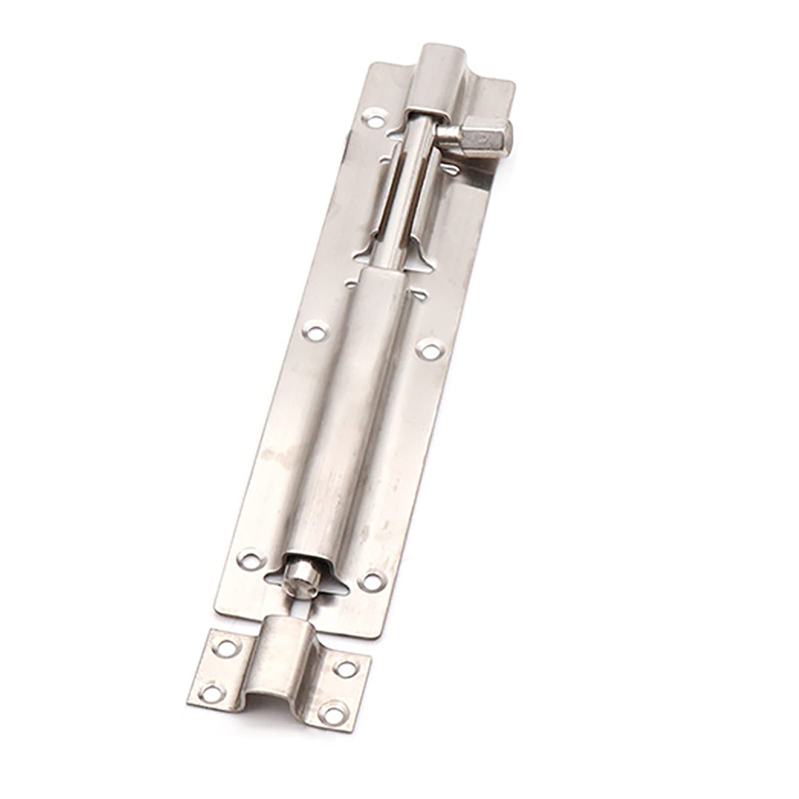 Cgjsefh Silver Door Latch, 304 Stainless Steel Barrel Door Lock Latch Bolt Slide Hardware For Garden Gate Shed Window(,8In)