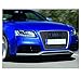 ZMAUTOPARTS RS5 Style Honeycomb Mesh Upper Hood Grille Gloss Black/Chrome Trim Compatible with 2008-2012 A5 / S5 B8 8T