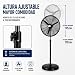 Imagen de Bilake Ventilador de Pie Industrial Tormenta Metal