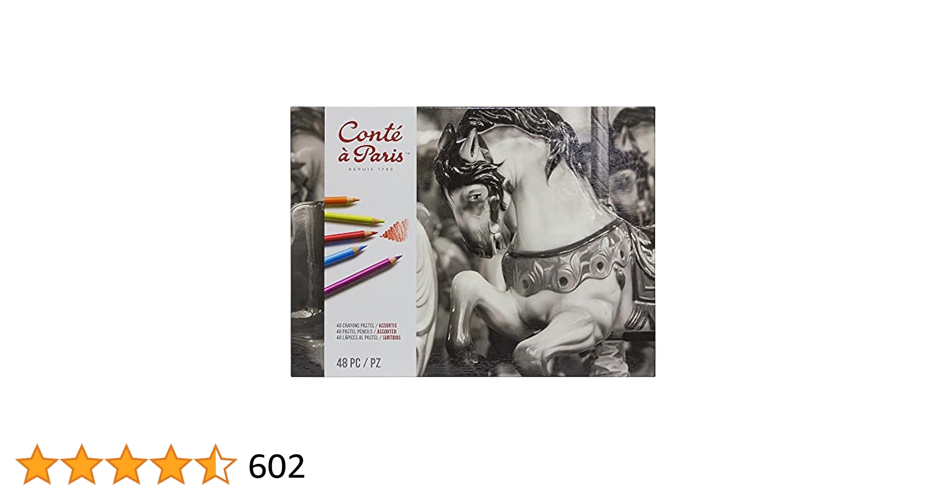 Conte a Paris　コンテ・ア・パリパステルペンシルアソート48色セット Amazon | Conte コンテ・ア・パリ パステルペンシル アソート