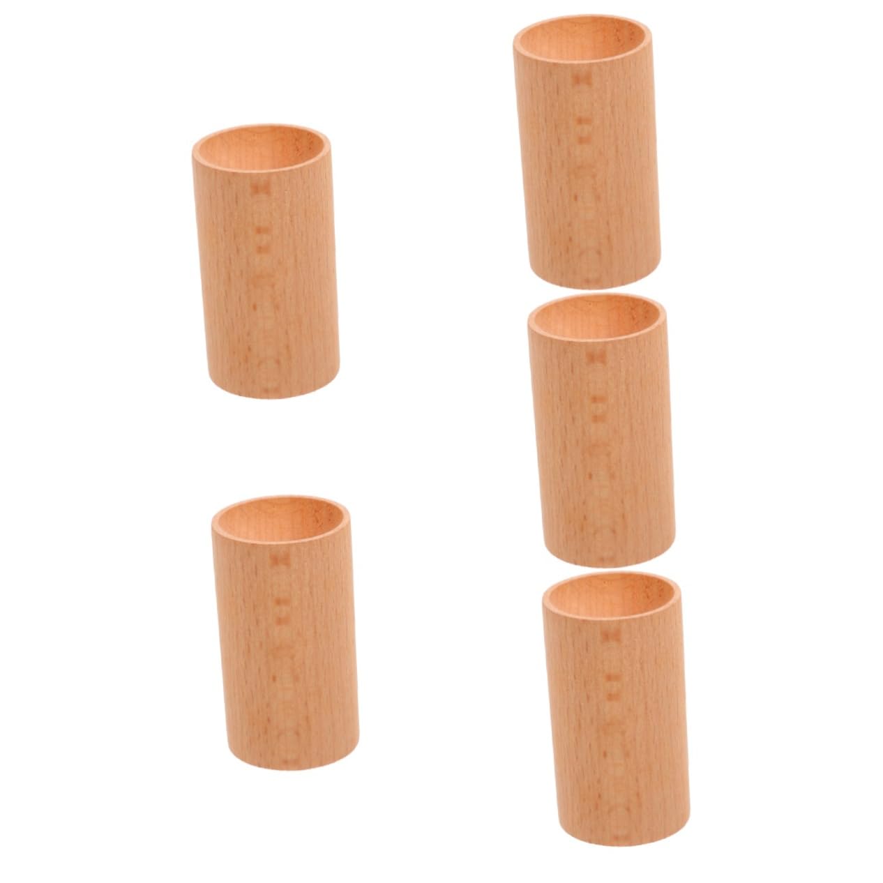 Gatuida 5piezas Difusor De Aromaterapia De Madera De Haya Difusor De Aceites Esenciales Para Hogar y Oficina Diseño Cilíndrico Mejora Aromática Para Coche y Espacios Personales