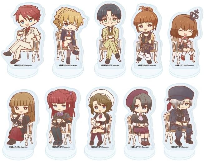 Umineko Naku Koro Ni 14 Tea Party Version Retro Art Illustration Acrylic Petit Stand Box of 10