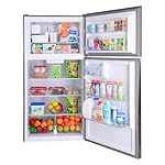 Kenmore 33 in. 20.4 cu. ft Capacity Refrigerator/Freezer with Full-Width Adjustable Glass Shelving, Humidity Control Crispers, Ice Maker, ENERGY STAR Certified, Fingerprint Resistant Stainless Steel - Image 3