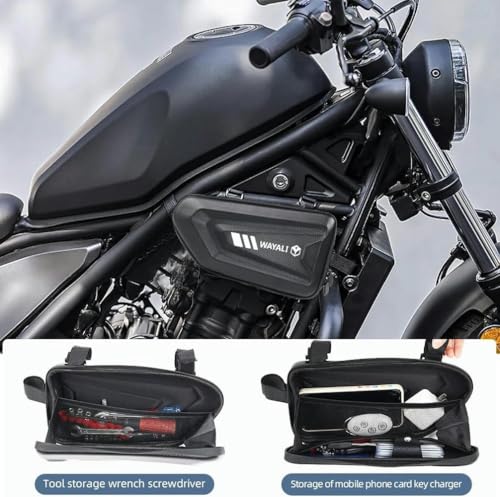Bolsa lateral para motocicleta para guardabarros y almacenamiento de herramientas, bolsas triangulares - para Kawasaki Ninja ZX-6R ZX-10R ZX-14R ZX600 ZX-6RR ZZR1400 Ninja250 400 miniatura 4