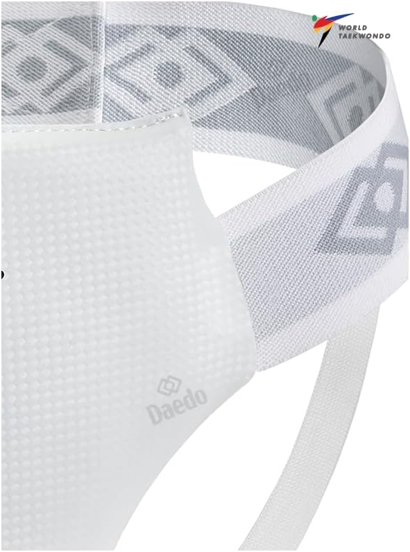DAEDO Taekwondo Groin Guard Male, WT Recognized, Durable Protection for International Competitions, Sizes: XS to XL
