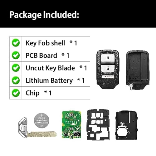 Car Key Fob Remote Keyless Entry Control ACJ932HK1210A 314.8MHz 3 Button Replacement for 2013-2015 Honda Crosstour - Image 5