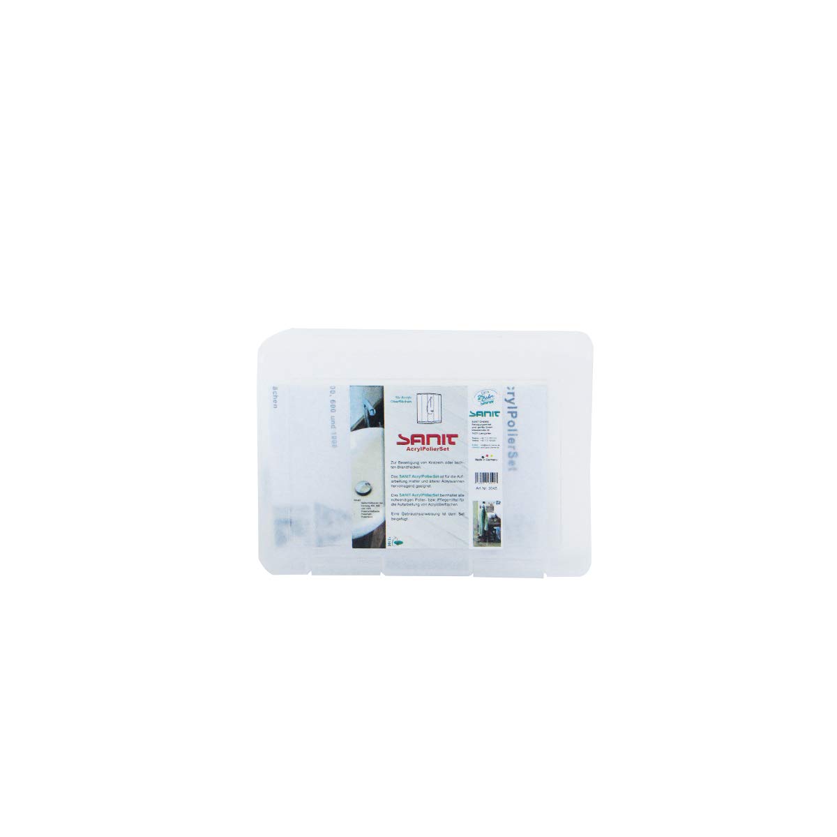 SANIT - AcrylPolierSet - das Reparatur- und Pflegeset für Acryloberflächen