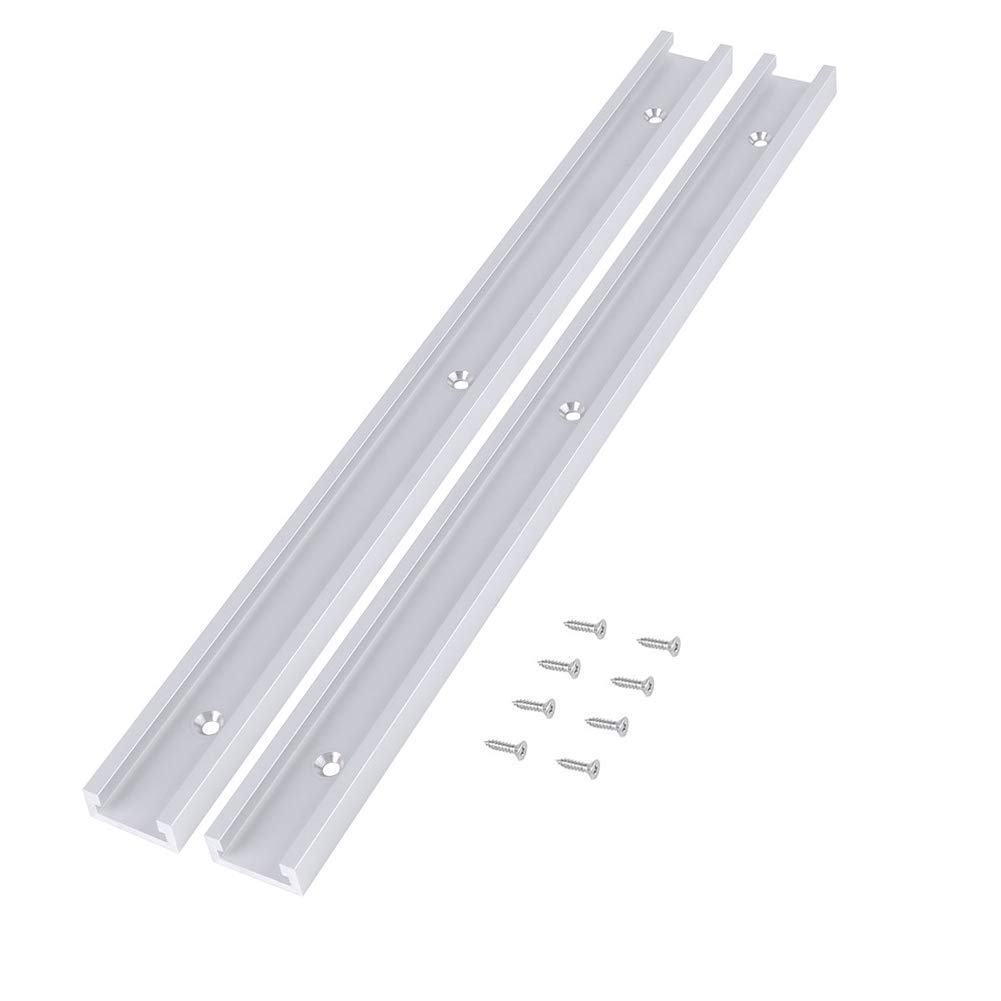 2pcs Emplacement de Montage de Gabarit de Piste T Track d'Onglet & 2 pcs Métal Rapide Agissant Tenons Ensemble de Pince