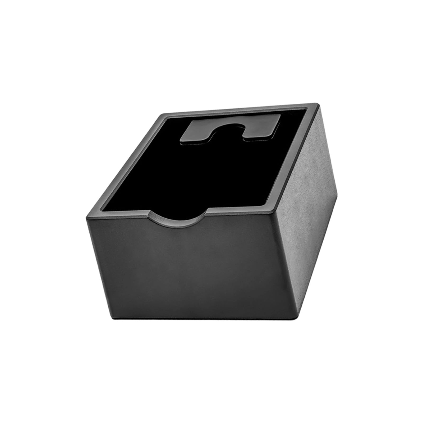 MALSSE Knocks Box Baristas Tool Espresso Grounds Container Dump Bin with Nonslip Base Espresso Machine Accessories Grounds Waste Bin