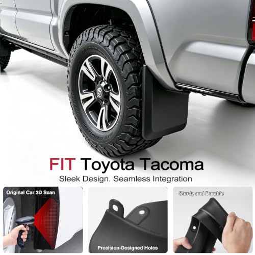 Image of Sunsdrew Mud Flaps for 2016-2023 Toyota Tacoma Accessories(Not for SR)