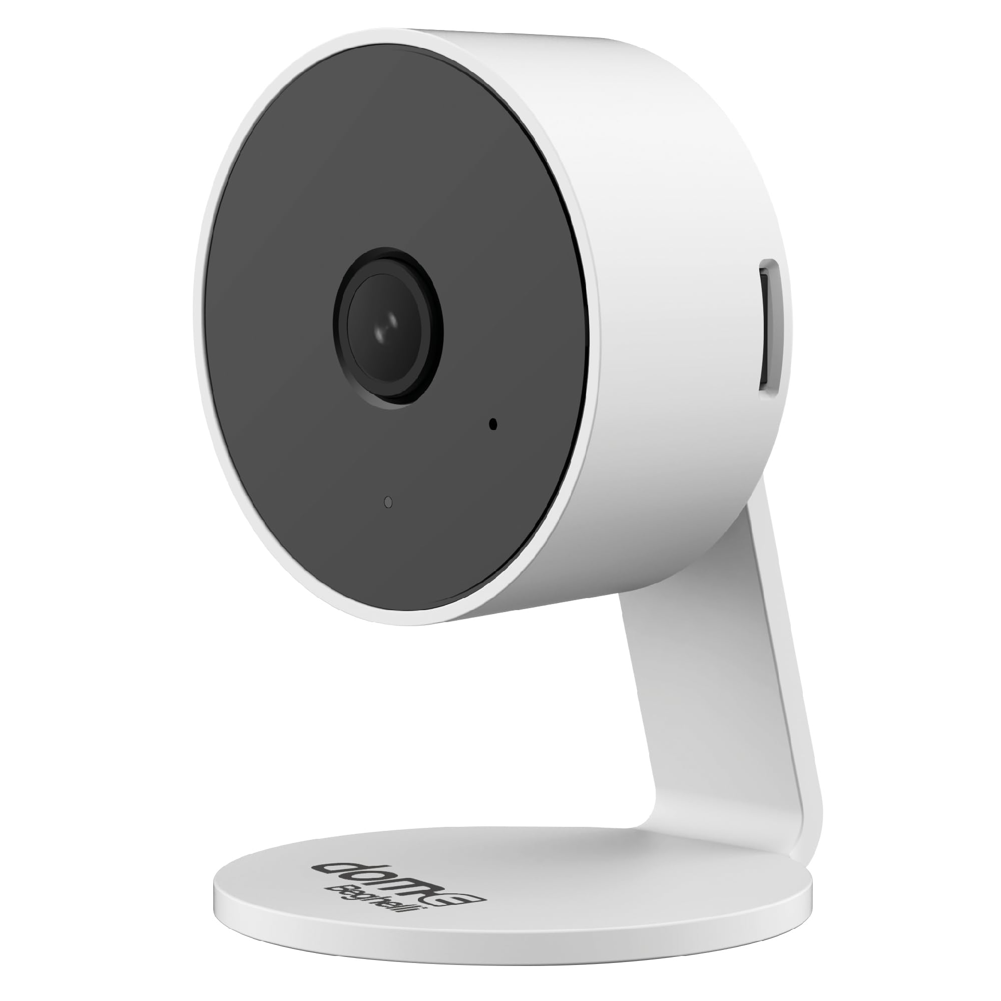 Beghelli Videocamera di Sorveglianza Mini Plus Dom-e Smart Wi-Fi Full HD 3MP con Visione Notturna, Audio a Due Vie, Rilevamento Movimento e Suono, Sirena Integrata, Compatibile Alexa e Google (Bianco)