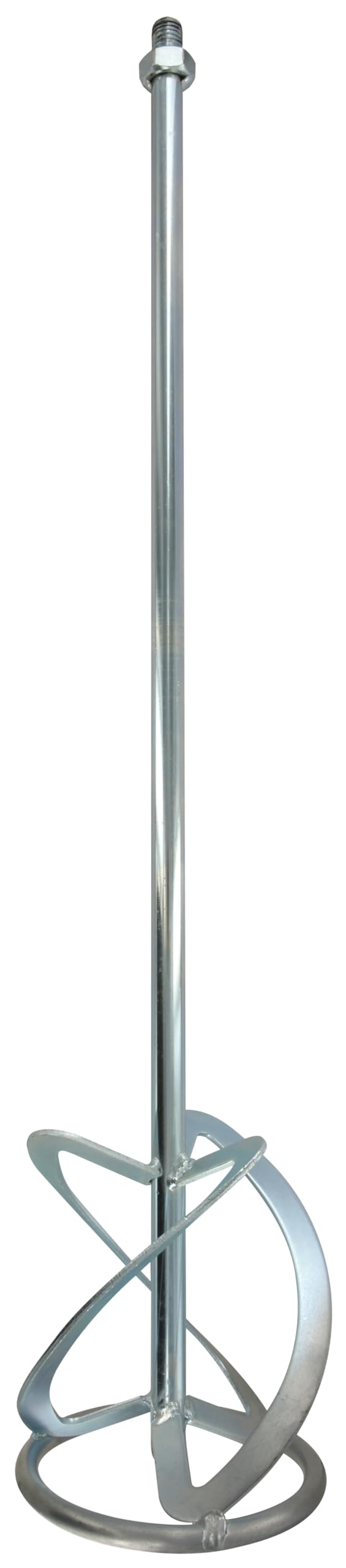 TIVOLY - Mélangeur Matières Épaisses M14 pour Malaxeur - L600mm - Ø120mm - Tige Acier Carbone - Robuste et Efficace