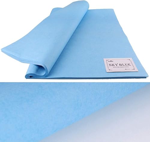 Miniatura 134 de PMLAND - Papel de regalo de calidad superior, 15 x 20 pulgadas, 100 hojas Azul Aqua