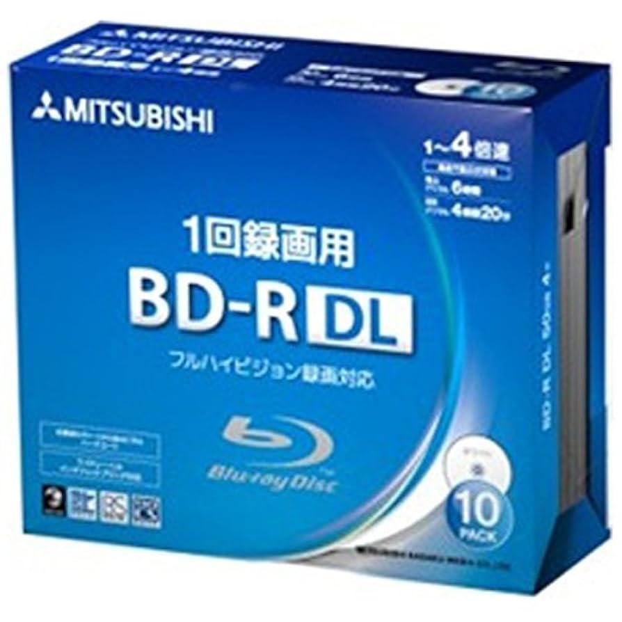 Amazon.co.jp: 三菱化学メディア 録画用 BD-R DL Ver.1.3 1-4