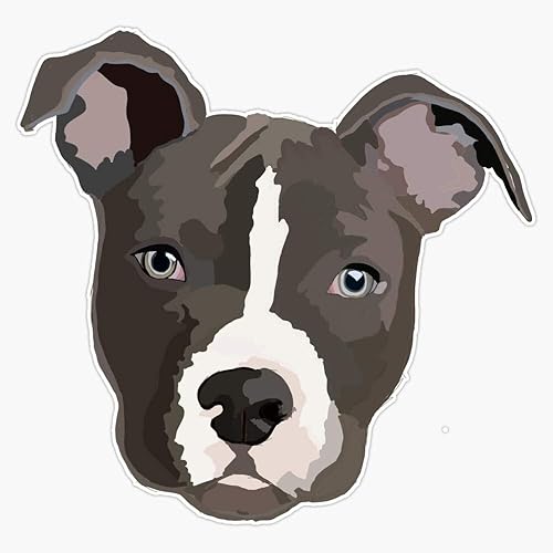 Pitbull Vinilo Impermeable Adhesivo Adhesivo para Coche Portátil Pared Ventana Pared Pegatina 5"