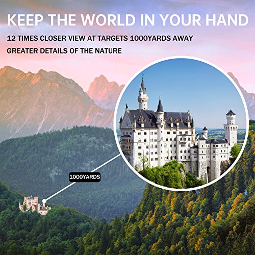 image for VILUX Monocular Telescope High Power 12x42 Monoculars for Adults Kids,