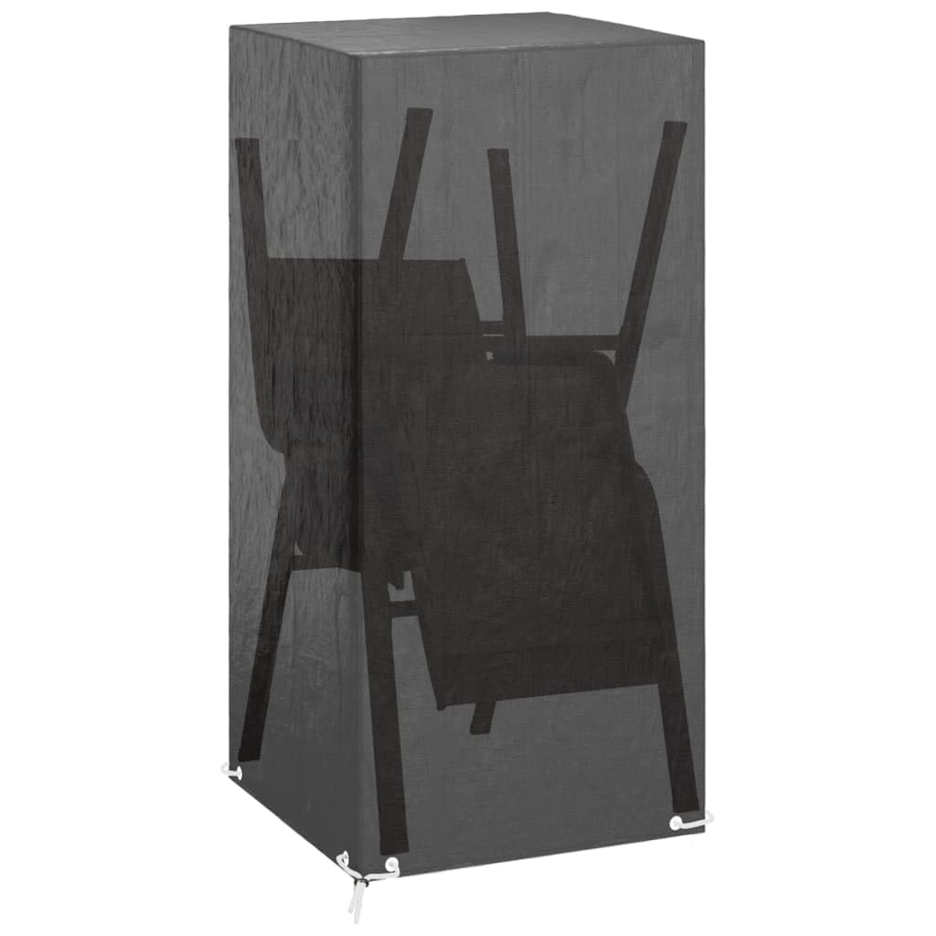 vidaXL Pokrowce na krzesła ogrodowe, 2 szt., 8 oczek, 75x70x140 cm, PE