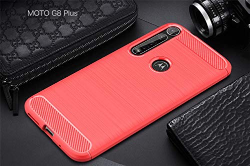 Kit Danet Capa Capinha Anti Impacto Para Motorola Moto G8 Plus Tela 6.3Case Com Desenho Fibra De Car