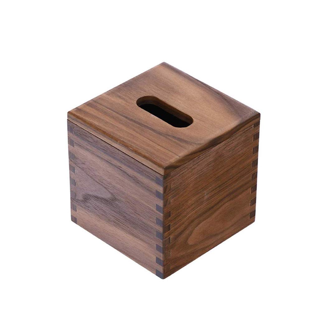 Designs Rustique Distressed Boîte Tissu carré en Bois Couverture, décoratif Salle de Bains Mouchoirs Box Holder Ferme Décor