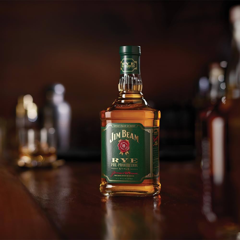 ジムビーム　ライウイスキー　バーボン　古酒 ジムビーム ライ 旧ボトル（黄色ラベル）［アメリカ ライ