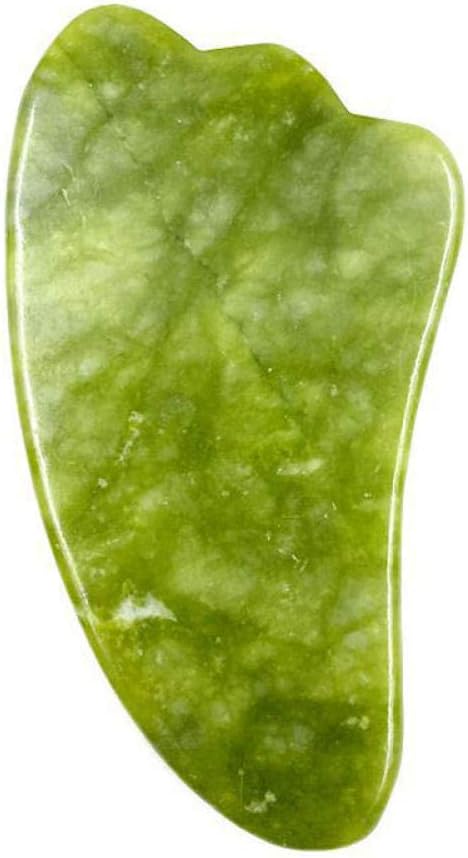 Facial Massager Roller Guasha Board Plate Green Natural Jade Stone Eye Thin Relax Slimming Face Massage Tools Best for Wrinkles-H