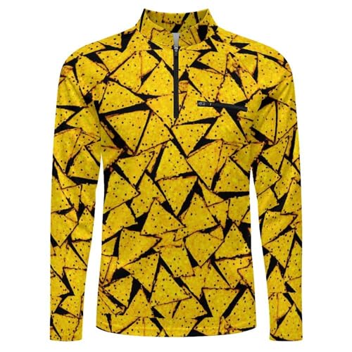 Nachos Tortilla Fried Corn Chips Men's Sun Protection Shirts UV SPF UPF 50+ Long Sleeve Rash Guard Lightweight4