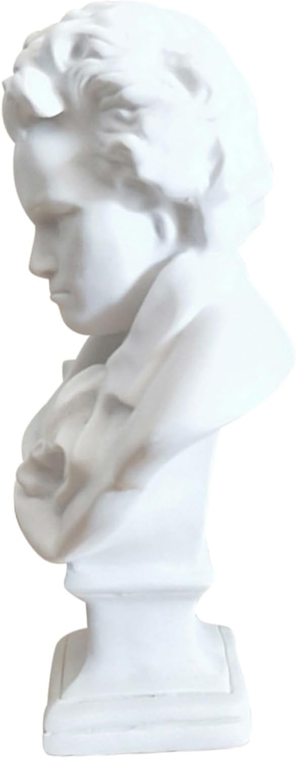 1Pc Men Bust Sculpture Resin Craft Statue Classical Art Decor for Living Room Home Decoration for Sketch Practice and Giving Imitation Plaster Design for Birthday and Thanksgiving