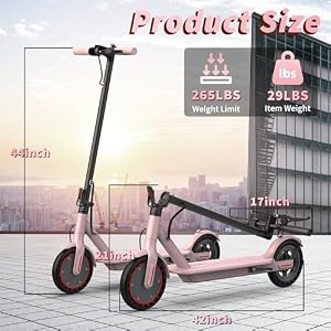 Roinside Scooter for Adults- 8.5" Solid Tires/350W Motor, 19 MPH Digital Display, Up to 16Miles Long-Range Commuting Folding E-Scooter for Adults with Dual Braking System, App Control — photo 5 of 6