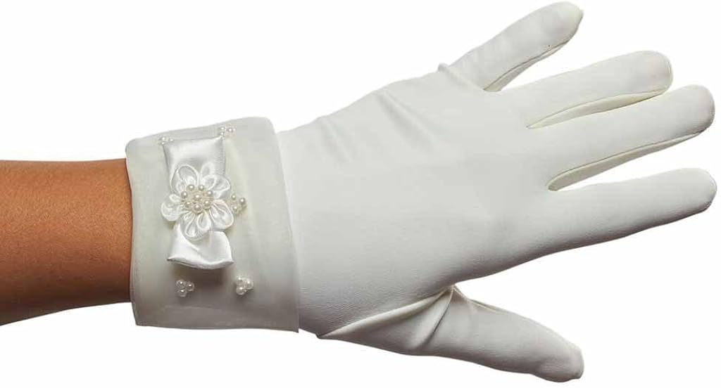 iGirlDress Girls First Communion Flower Girl Special Occasion Gloves : Clothing, Shoes & Jewelry