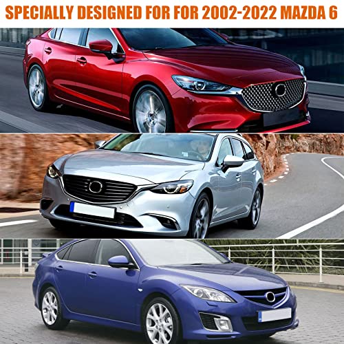 Image of Waterproof Car Cover Replace for 2002-2024 Mazda 6, 6 Layers All Weather Custom-fit All Weather Car Covers with Zipper Door & Windproof Bands for Sun Snow Rain Dust Protection (Mda 6)