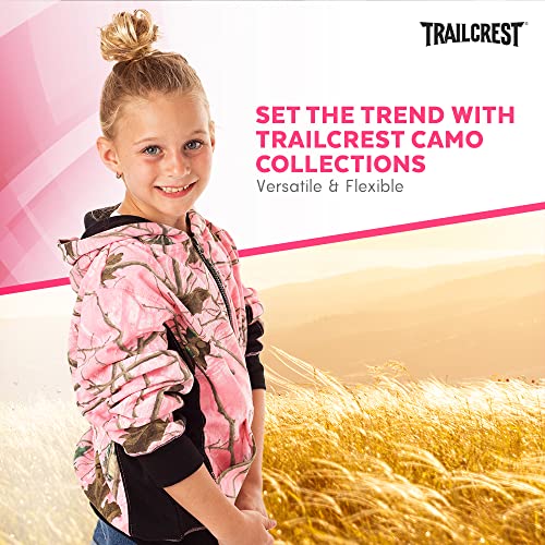 Trailcrest Girl’s Full Zip Up Hoodie Sweatshirt Casual Fashion Sweater Hooded Jacket, Xl Pink #TOP6
