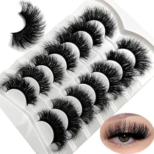 Mink Lashes Fluffy Long 3D Faux Min...