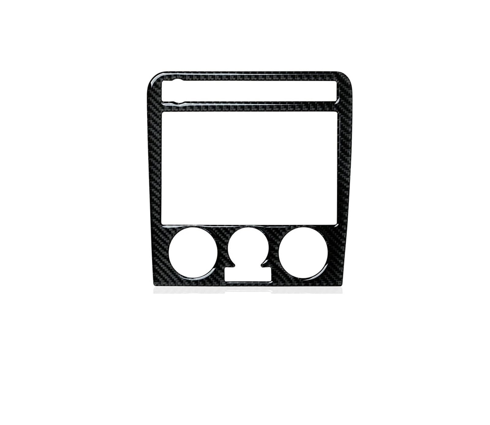 Marco Panel Radio Montaje Moldura Adhesivo Interior Fibra Carbono. Panel CD Consola Central Coche para Seat Cordoba 6L 2003-2009 para Ibiza 2002-2007