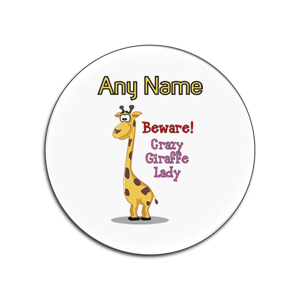 Sous-verres brillants anti-taches blancs Crazy Girafe lot de 4