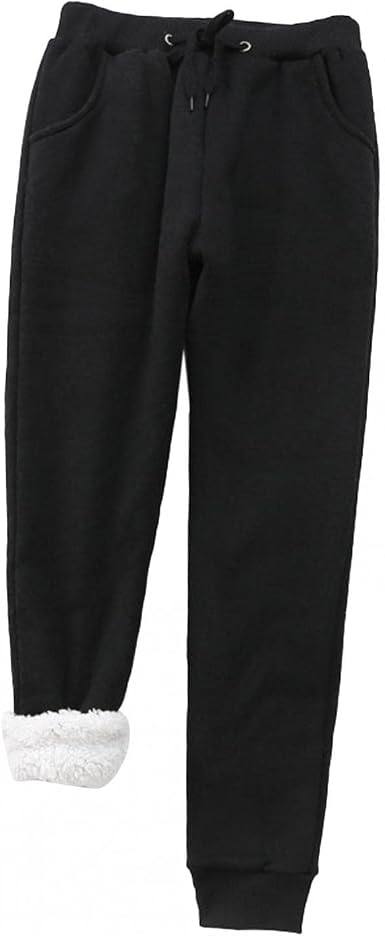 Amazon.com: Pantalones de forro polar para mujer, elásticos, cálidos,  gruesos, de felpa, con bolsillo : Ropa, Zapatos y Joyería